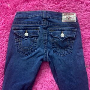 low rise bootcut denim true religion jeans